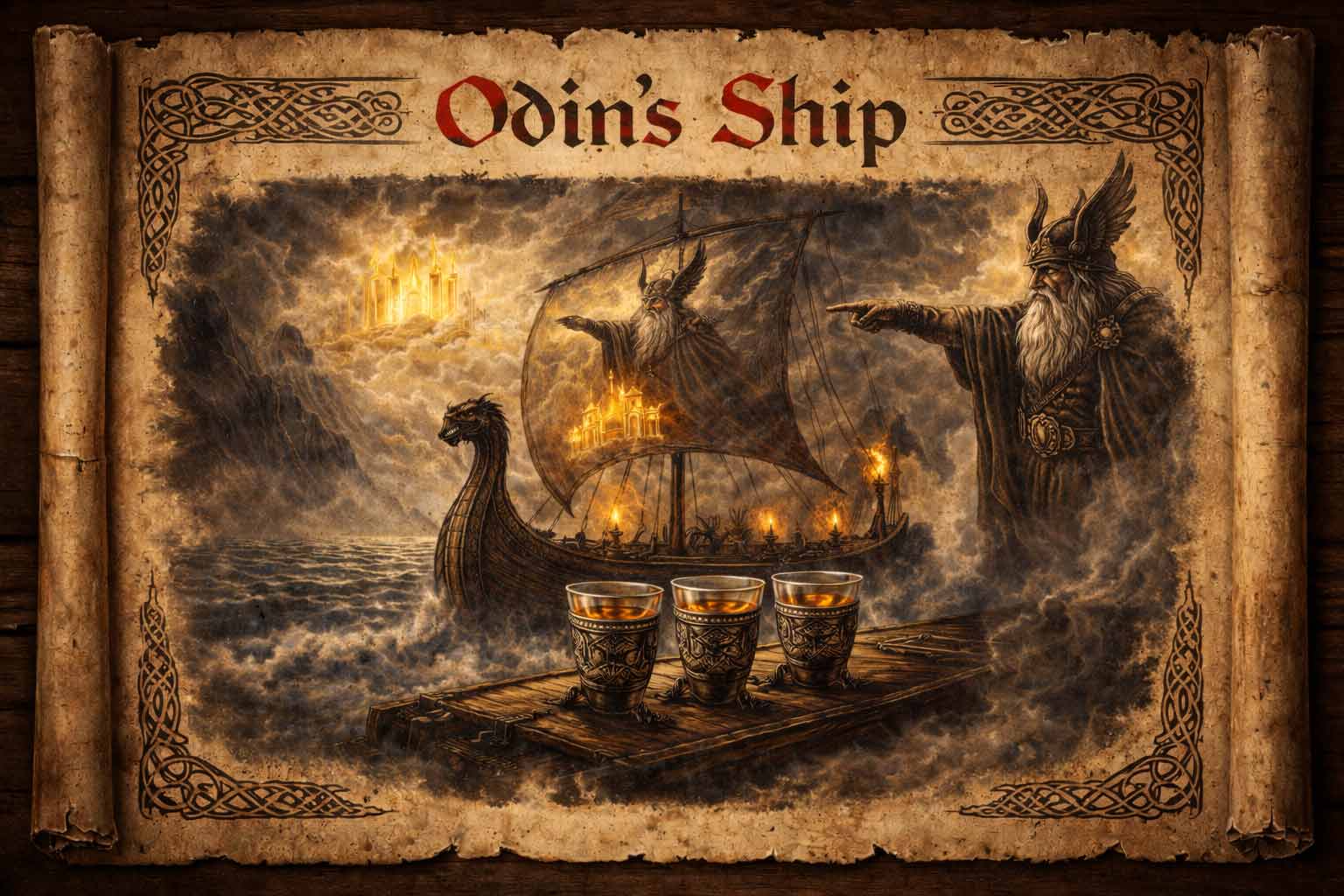 Odin's Ship cocktail medieval cocktails coctales
