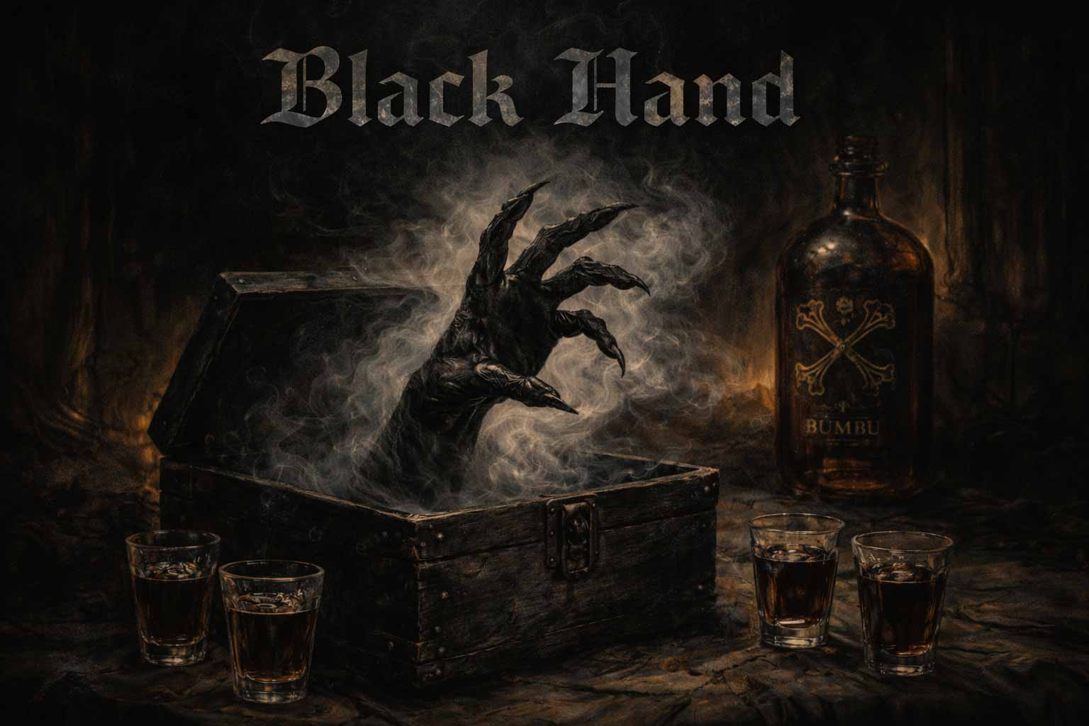 black hand cocktail medieval cocktails coctales
